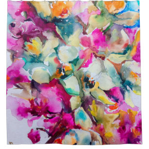 Rideaux De Douche arrière - plan décoratif Abstrait aux couleurs viv