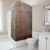 Rideaux De Douche Arrière-plan en cuir véritable texture, embo (En situation)