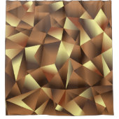 Rideaux De Douche Arrière - plan en polygone : Art Abstrait texturé (Devant)