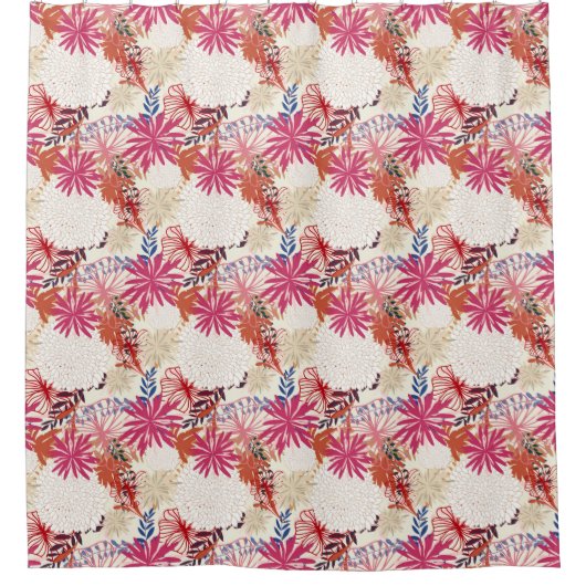 Rideaux De Douche Arrière - plan floral 3 (Devant)