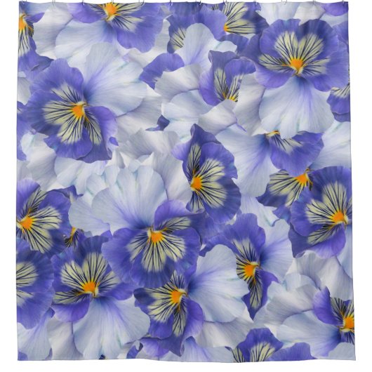 Rideaux De Douche Arrière - plan floral scrapbooking (Devant)