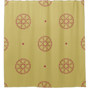 Rideaux De Douche Arrière - plan motif Art déco transparent. abstrai