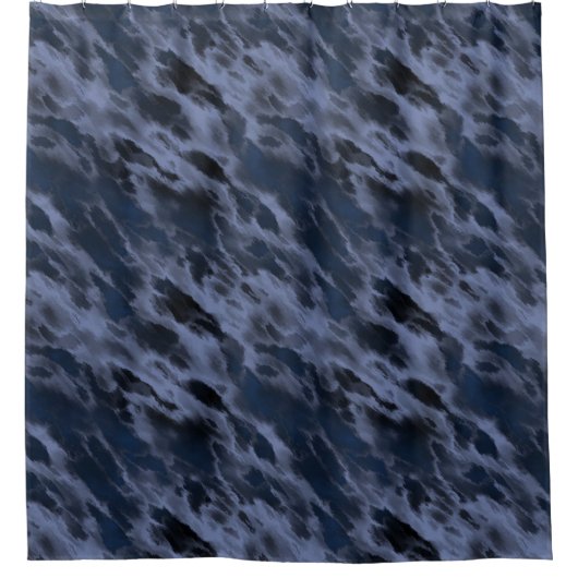 Rideaux De Douche Arrière - plan : Quake Clouds blue mix + vos idées (Devant)