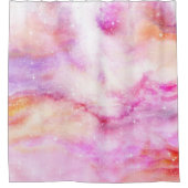 Rideaux De Douche Arrière - plan rose brillant (Devant)