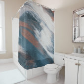 Rideaux De Douche Art Abstrait : Brush Strokes Versatile. (En situation)