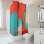 Rideaux De Douche Art abstrait d'expressioniste peignant la (En situation)