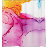 Rideaux De Douche Art Abstrait marbré élégant (Devant)