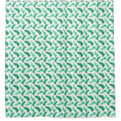 Rideaux De Douche art aquarelle pin vert (Devant)