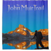 Rideaux De Douche Art - Banner Peak - John Muir Trail Texte (Devant)
