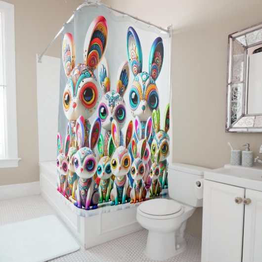 Rideaux De Douche Art Bunny (En situation)