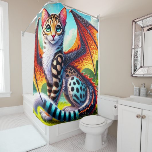 Rideaux De Douche Art créatif (En situation)