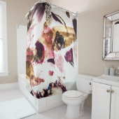 Rideaux De Douche Art créatif Abstrait Gold Sparkles (En situation)