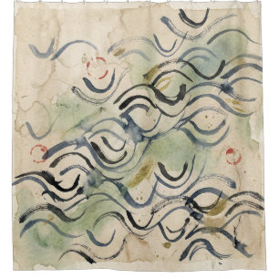 Rideaux De Douche Art de calligraphie japonaise vintage (6)