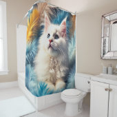 Rideaux De Douche Art de chaton (En situation)