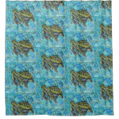 Rideaux De Douche Art de la tortue de mer (Devant)