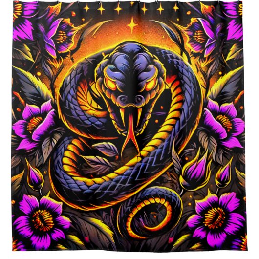 Rideaux De Douche Art de serpent (Devant)