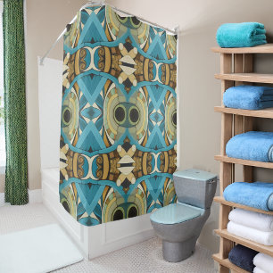 Rideaux De Douche Art Déco inspiré du cubisme abstrait 10