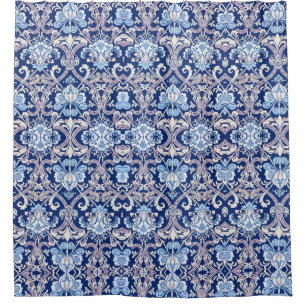 Rideaux De Douche Art Décoratif vintage Design floral du XIXe siècle