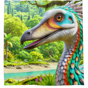 Rideaux De Douche Art Dinosaur