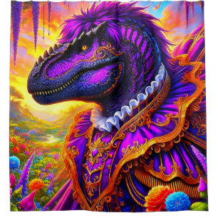 Rideaux De Douche Art Dinosaur