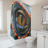 Rideaux De Douche Art Dinosaur (En situation)