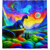 Rideaux De Douche Art Dinosaur (Devant)