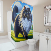 Rideaux De Douche Art du chat (En situation)