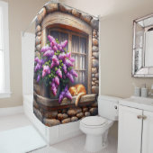 Rideaux De Douche Art du chat (En situation)