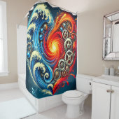 Rideaux De Douche Art du coeur (En situation)