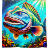 Rideaux De Douche Art du poisson (Devant)