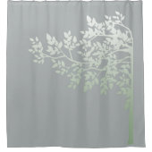 Rideaux De Douche Art feuille Soft Green Tree Nature (Devant)