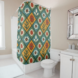 Rideaux De Douche Art Floral Africain