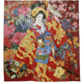 Rideaux De Douche Art Geisha japonais  (Devant)