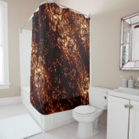 Art gravant en refief floral Brown en bronze