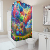 Rideaux De Douche Art guitare (En situation)