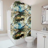 Rideaux De Douche art indigène de roche de sud-ouest (En situation)