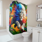 Rideaux De Douche Art Lion (En situation)