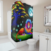 Rideaux De Douche Art Lion (En situation)