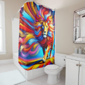 Rideaux De Douche Art Lion (En situation)