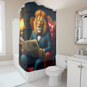 Rideaux De Douche Art Lion (En situation)