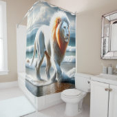 Rideaux De Douche Art Lion (En situation)