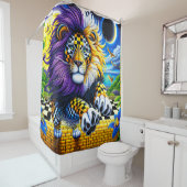 Rideaux De Douche Art Lion (En situation)