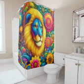 Rideaux De Douche Art Lion (En situation)