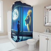 Rideaux De Douche Art Lion (En situation)