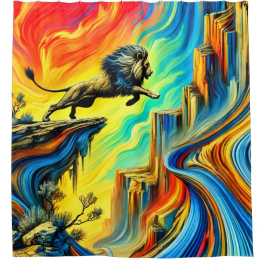 Rideaux De Douche Art Lion (Devant)
