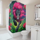 Rideaux De Douche Art Lion (En situation)