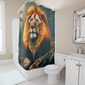 Rideaux De Douche Art Lion (En situation)