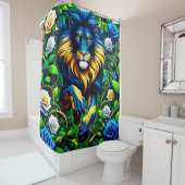 Rideaux De Douche Art Lion (En situation)
