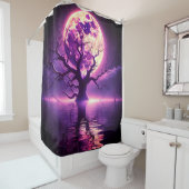 Rideaux De Douche Art lunaire (En situation)