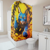 Rideaux De Douche Art Lynx (En situation)